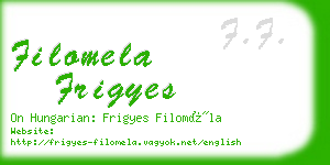 filomela frigyes business card